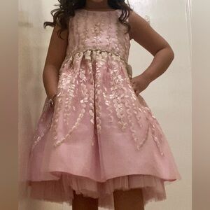 American Princess Pink and Gold Kids Dress